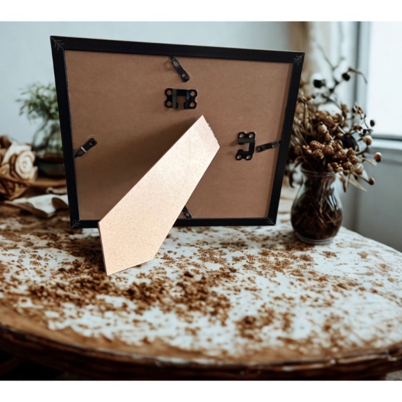 Original Abstract Acrylic Pour Painting | Green & Blue Art | Framed 8x10 Panel - Picture 8 of 8